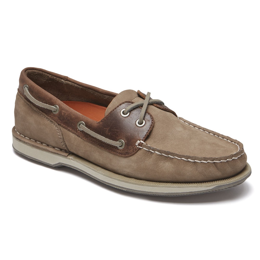 Sapatos De Vela Rockport Homem Cinzentas - Perth - 08915WLUE